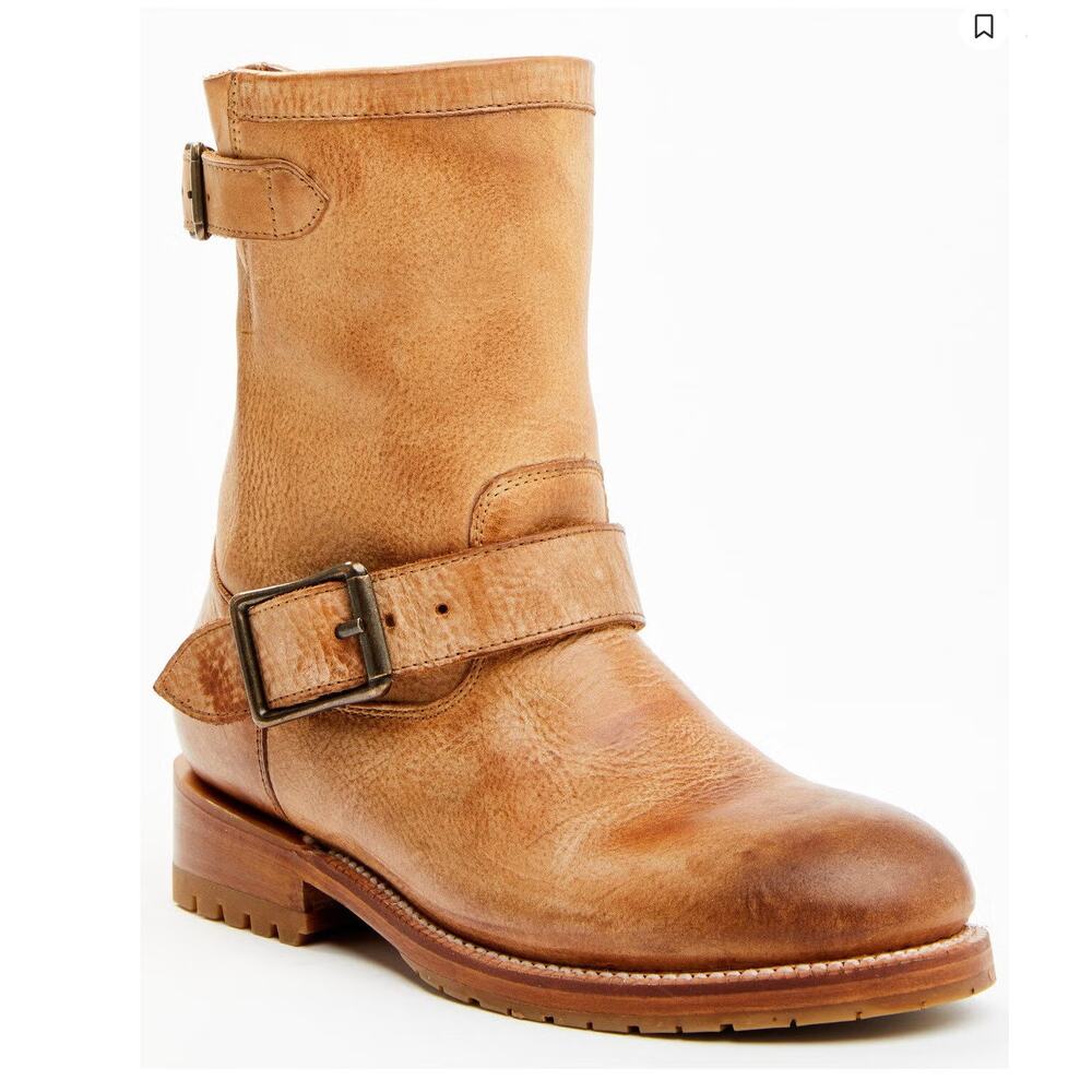 Cleo + Wolf Women's Blaine Fashion Booties Round Toe Tan Leather Size 7.5 NWOB - Picture 2 of 16